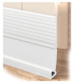 Door Draft Stopper Sweep Weather Stripping Noise Blocker Under Door Draft Stopper, Door Sweep for Bottom of Door(39inch,White)