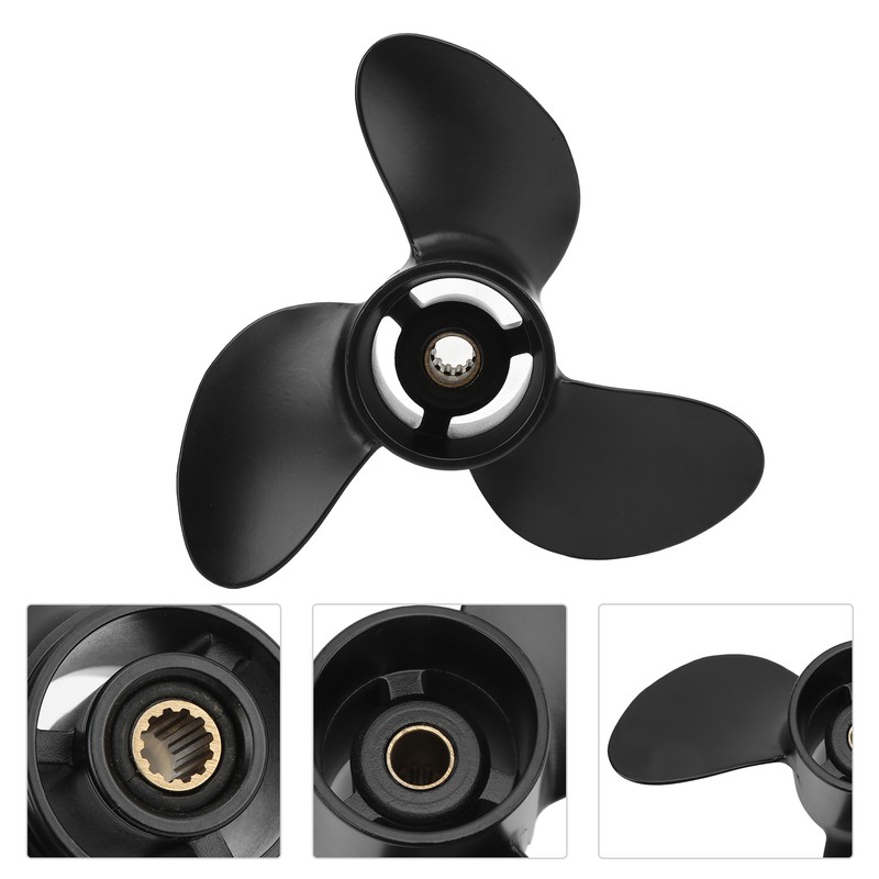 Marine Outboard Propeller 3 Blades 7.8x8in 12 Tooth RH Rotation