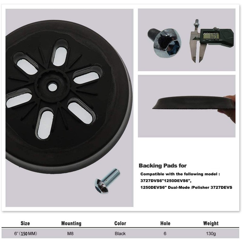 Sanding Disc 150 mm with Velcro Fastener Compatible with Bosch