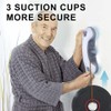 Enhance Safety with SafeguardPro's Premium 3-Suction Cup Shower Grab Bars,