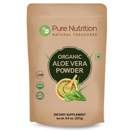 Pure Nutrition Aloe Vera Powder Organic 8 OZ (227 Grams) | Promotes Hair Growth, Natural Skin Moisturiser | USDA Organic | Non GMO | Gluten Free