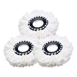 N3OSHOP 3 Repuestos Microfibra Para Trapeador Spin Mop Giratorio