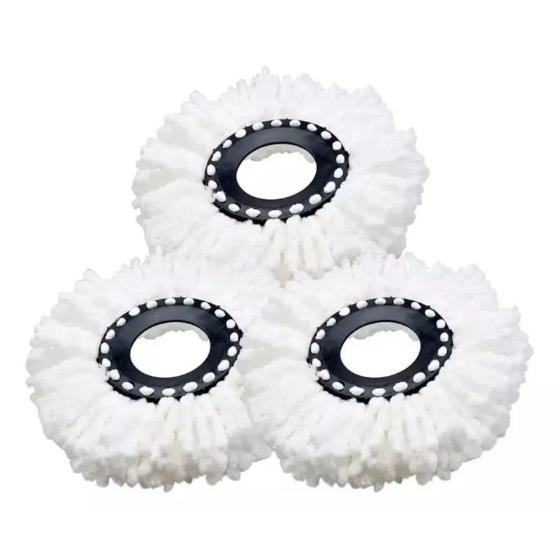N3OSHOP 3 Repuestos Microfibra Para Trapeador Spin Mop Giratorio