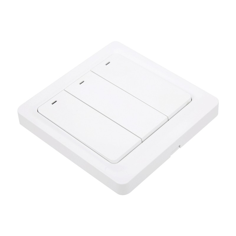 Wall Smart Light Switch Push Button Zero Fire 3 Gang