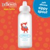 Dr. Brown's Milestones Narrow Sippy Bottle, 100% Silicone Soft Sippy