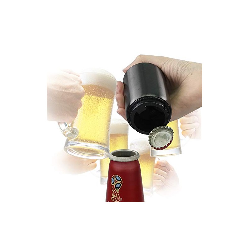 Begale abridor de botellas de cerveza de acero inoxidable, paquete