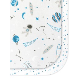 Flyideas 2-Piece Bedding Set for Cots and Cribs – 2 Cotton Fitted Sheets, 140x70 cm – Hypoallergenic, Soft, Breathable Baby Cot Sheets