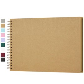 DIY Photo Album - Scrapbook Photo Book for Gluing, DIY Gift Set for Baby, Family, Anniversary, Birthday, Valentine's Day and Wedding, Yellow