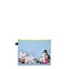 Moomin Together Recycled Zip Pockets, Multi-Colour, L, Cosmetic Case, Multicolored,