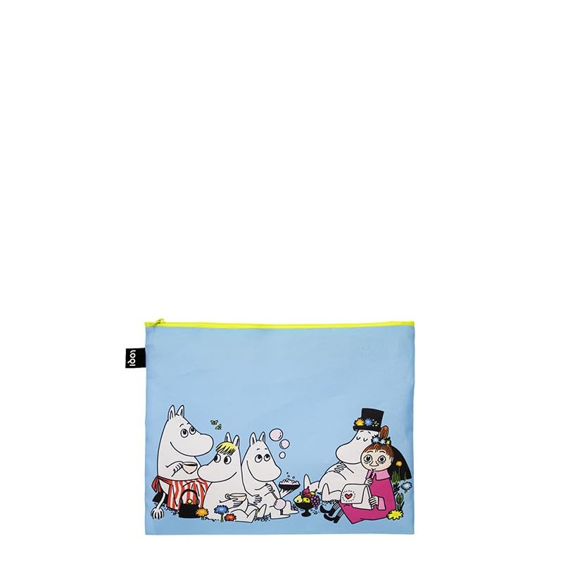 Moomin Together Recycled Zip Pockets, Multi-Colour, L, Cosmetic Case, Multicolored,