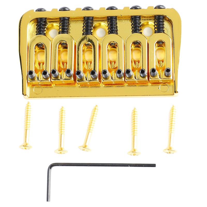 Electric Guitar Fixed Bridge Metal Adjustable Professional Guitar Fixed Bridge