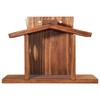 MIXUMON Wood Squirrel Feeder, Squirrel Feeders for Outside Winter, Wooden