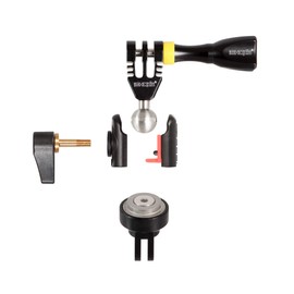 iSHOXS Swivel Module with Aluminium ProFork, Aluminium Mini Xtension with Ball Joint, Suitable for GoPro, Rollei, Sony and Compatible ActionCams