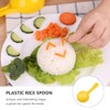 DOITOOL Round Rice Paddle Non Stick: 4pcs Rice Spoon Sushi