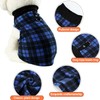 Qesonoo Fleece Vest Dog Sweater Set of 4 Buffalo Plaid