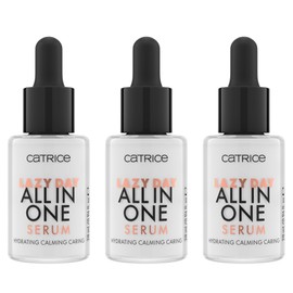 Catrice Lazy Day All In One Serum, Gesichtsserum, Transparent, feuchtigkeitsspendend, pflegend, beruhigend, ölfrei, ohne Parfüm, ohne Alkohol, ohne Parabene, 3er Pack (3x28ml)