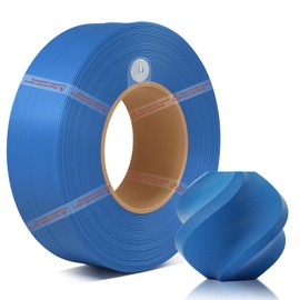 3DTOOLS Original 1.75MM PLA Matte Refill Filament High Toughness High Speed &Easy Printing Eco Friendly with RFID for Bambu Lab A1,X1,P1 AMS 1KG +/- 0.03mm (Without Spool) (Marine Blue 11600)