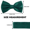 EKIND Men's Pre-tied Bowties Formal Satin Solid with Adjustable Neck