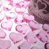 EinsSein® Decorative Stones Sparkling Hearts 22 mm Pink Decoration Confetti