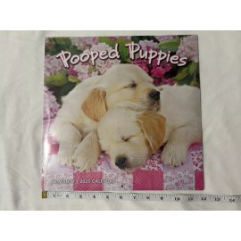POOPED PUPPIES - 2025 WALL CALENDAR - BRAND NEW - 940041