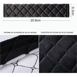 4 Pcs Almohadillas Para Cinturón De Seguridad De Automóvil Negro