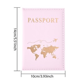 DHWEKU Pack of 3 Passport Covers, Portable Vaccination Certificate Cover, Passport Organiser with RFID Shield, Passport Cover for Bank Cards, Credit Cards, Passports, Travel Documents, Wallet