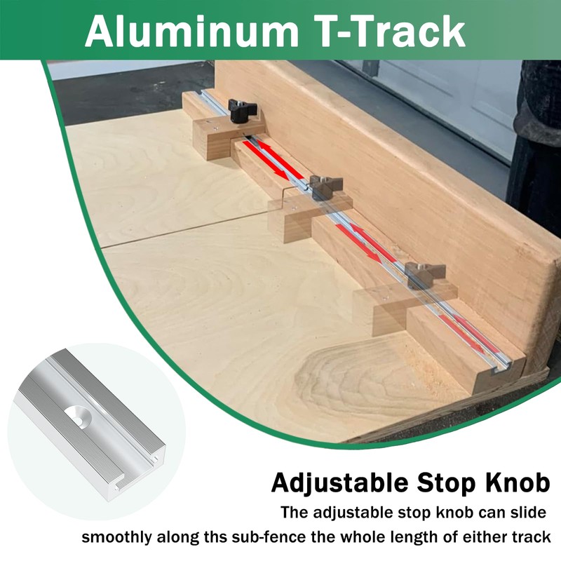 ForoGore Table Saw Sled Kit DIY Crosscut Sled with 2