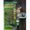 RAINPOINT Sprinkler Timer with Brass Inlet & Outlet, Programmable Hose