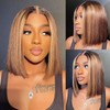 Maytune Highlight Ombre Wear and Go Glueless Bob Wig Human
