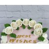 Global Sugar Art Rose Premium White, Unwired, Medium Sugar Flowers,