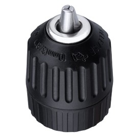 Yakamoz 1/32-3/8" Keyless Drill Chuck Replacement 3/8-24UNF Mount Thread 0.8-10mm Keyless Chuck for Drill Press Impact Driver