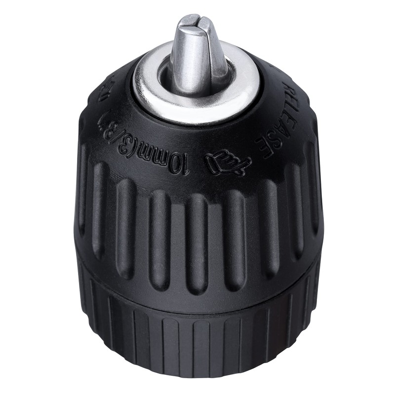 Yakamoz 1/32-3/8" Keyless Drill Chuck Replacement 3/8-24UNF Mount Thread 0.8-10mm