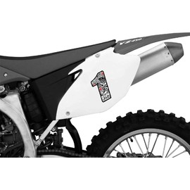 Biomar Labs® Start Number Car Moto Vinyl Sticker Bomb Sticker White Motorcycle Motocross Motorsport Racing Number Tuning (1) N 341