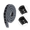 10X10mm 1M Black Plastic Flexible Drag Chain Plastic Towline Drag