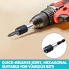 3 Pcs Drill Bit Holder Hex Shank 60mm Magnetic Bits