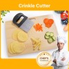 HHuanwfer Crinkle Cutter Knife Stainless Steel Crinkle Wavy Chopper Cutter
