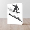 CafePress Snowboarder Folded Greeting Card Glossy