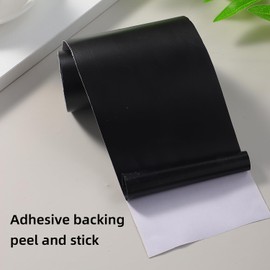Luoerwen Black self-Adhesive Wallpaper,Decoration Border Stickers for Wall,Peel and Stick Border Sticker, Removable Contact Paper, Renter friendl (fu gan bao shi HEI, L 118.11in x W 3.94in)