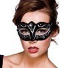 Verona Eyemask Mask for Masquerade Fancy Dress - Silver Glitter