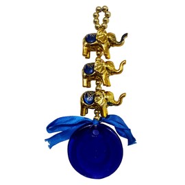 Purpledip Lotus Ganesha: Vastu Feng Shui Lucky Charm Wall Hanging Pendant 11015B