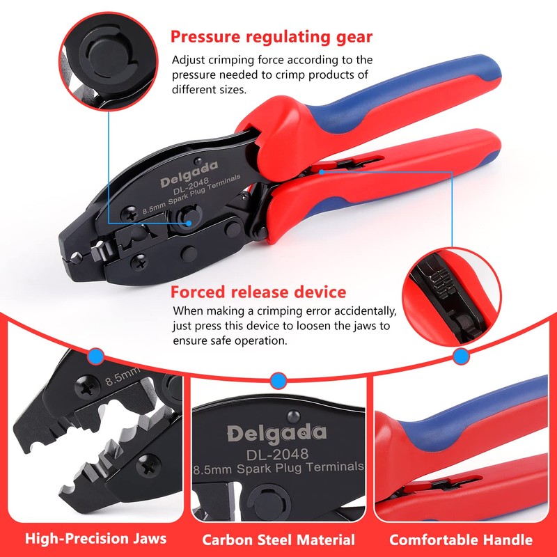 Delgada 36Pcs Spark Plug Wire Crimping Tool Spark Plug Wire