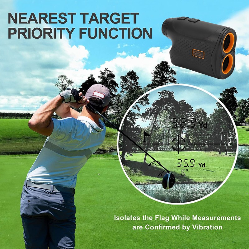 USB Charging Rangefinder Monocular Portable ABS Handheld 5 to 600m