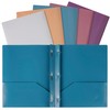 Mr. Pen- Plastic Folders with Pockets and Prong, 5 Pack,
