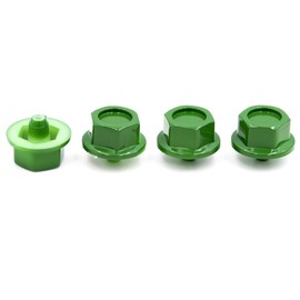 50pcs Wheel Rim Lip Rivets Nuts (Green)