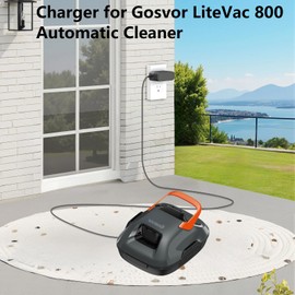 12.6V Charger for Gosvor 10.8V Li-ion Battery Pool Cleaner Compatible with Gosvor LiteVac 800 10.8V Li-ion Battery Robotic Pool Cleaner Adapter Charger