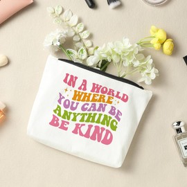 Beautiful Soul Makeup Bag Cosmetic Bag, Soul Sister Gifts for Women, Gifts for Best Friend, Mental Health Gifts Inspirational Gifts for Girls Unbiological Sisters Bestie Birthday Graduation Friendship