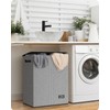 SOLEDI Double Laundry Hamper with Lid, 130L Clothes Hamper 2