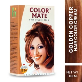 Color Mate Hair Color Cream Golden Copper + Light Blonde