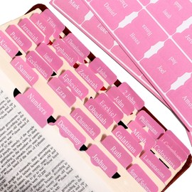Bible Tabs for Bible Book Markers - Pastel Paper Index Tabs for Men's Bible Study, Bible Journaling Supplies, Perfect Christian Gift for Youth & Teens
