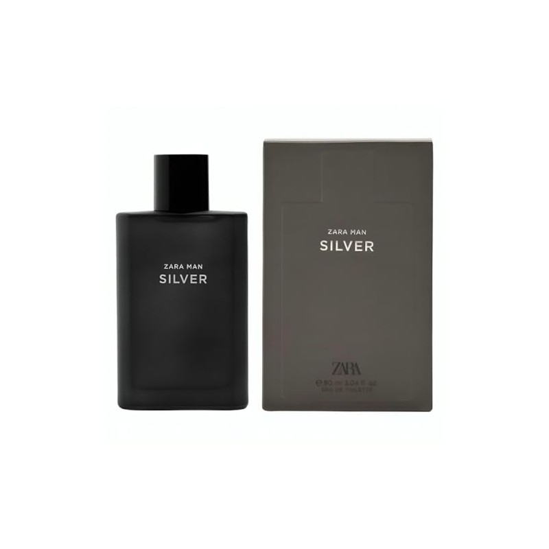 Zara Man Silver Cologne for Men EDT Eau De Toilette